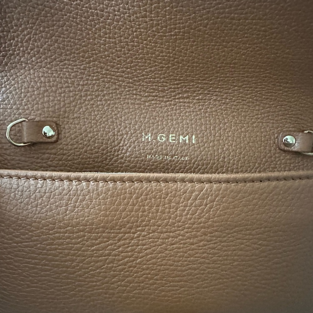 M. Gemi Tan Leather Wristlet/crossbody - Picture 6 of 10